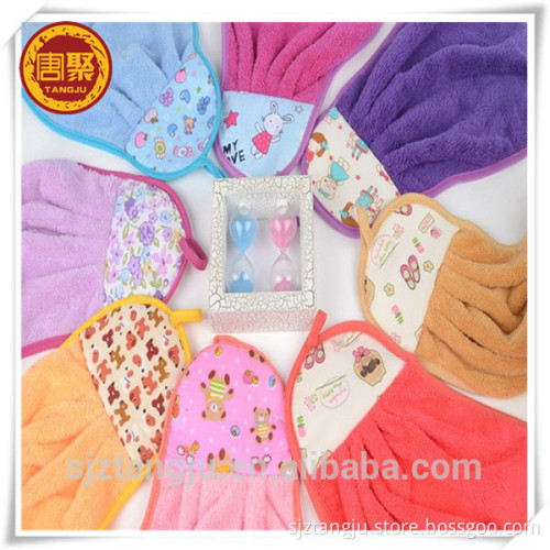 super soft Coral fleece cartoon towel Hand Towel Animal Hanging Wipe bathing Towel